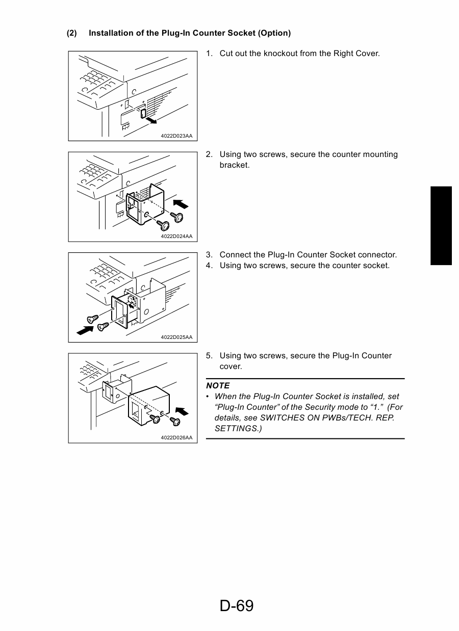 Konica-Minolta MINOLTA Di152 Di183 FIELD-SERVICE Service Manual-4